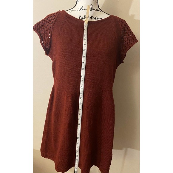 Women’s Hannah Sleeveless Boat Neck Maroon Sweater - Picture 3 of 9